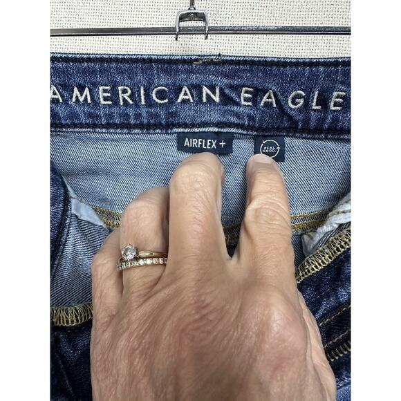 American Eagle Jeans Mens 29x34 Blue Airflex+ Athletic Taper Medium Wash Denim - Picture 7 of 16